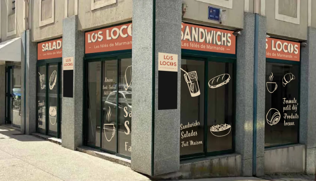Façade terminée de Los Locos au cœur de Marmande
